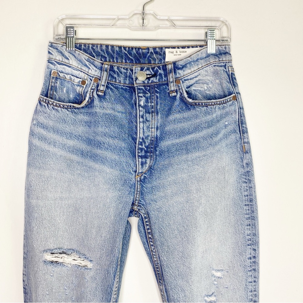 Rag & Bone Nina High-Rise Ankle Cigarette Jean in Dana Point W Holes Size 27 - Picture 4 of 15